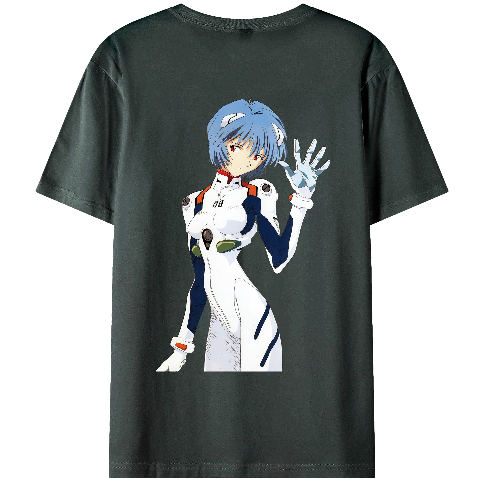 （画像用） EVA 新世紀エヴァンゲリオン 綿100％ メンズ半袖Tシャツ（バックプリント） 通気性